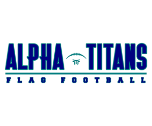 Presentational Alpha Titans Flag Football 2025-2026 visual